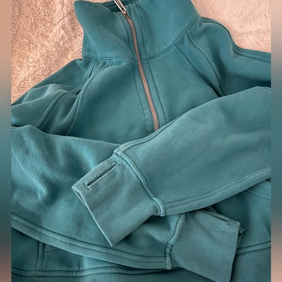 Lululemon Scuba Oversized Funnel Neck SZ XS/S OCEA Oceanic Blue - Picture 4 of 5